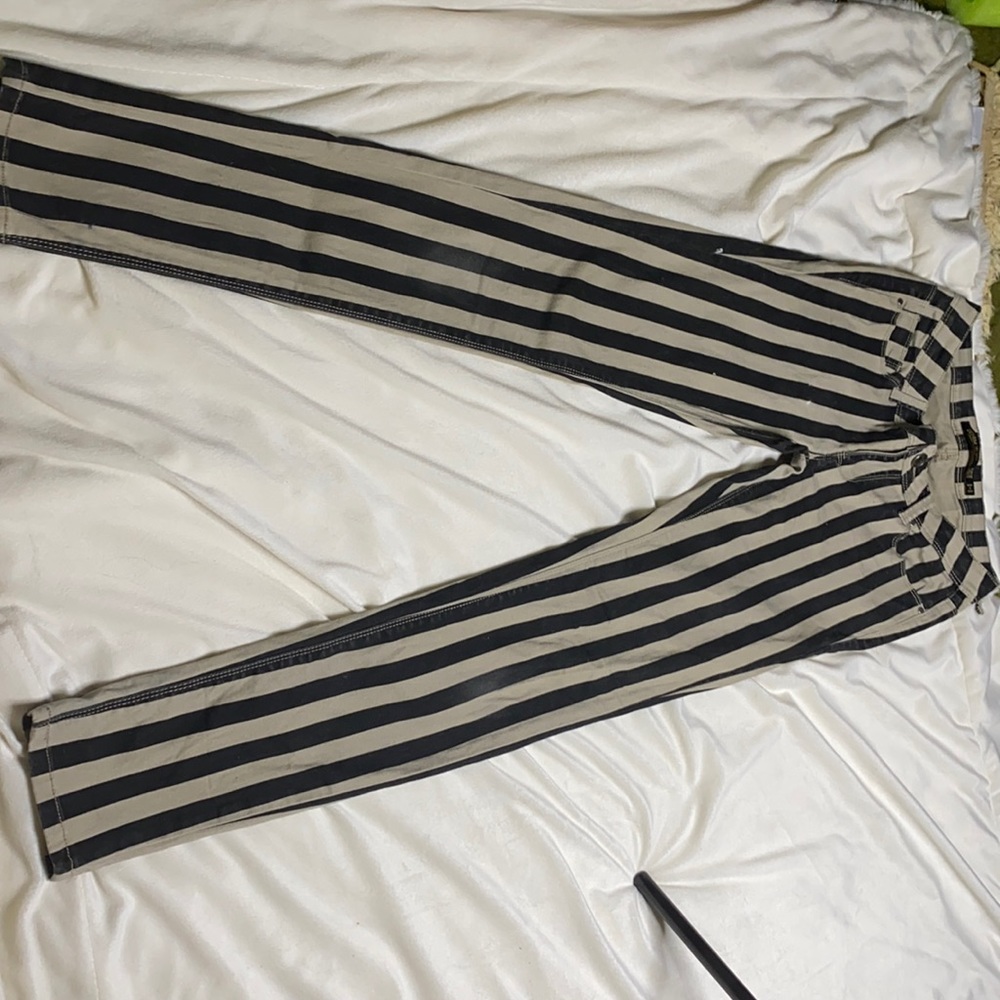 Denim Blvd Striped Pants - size 5